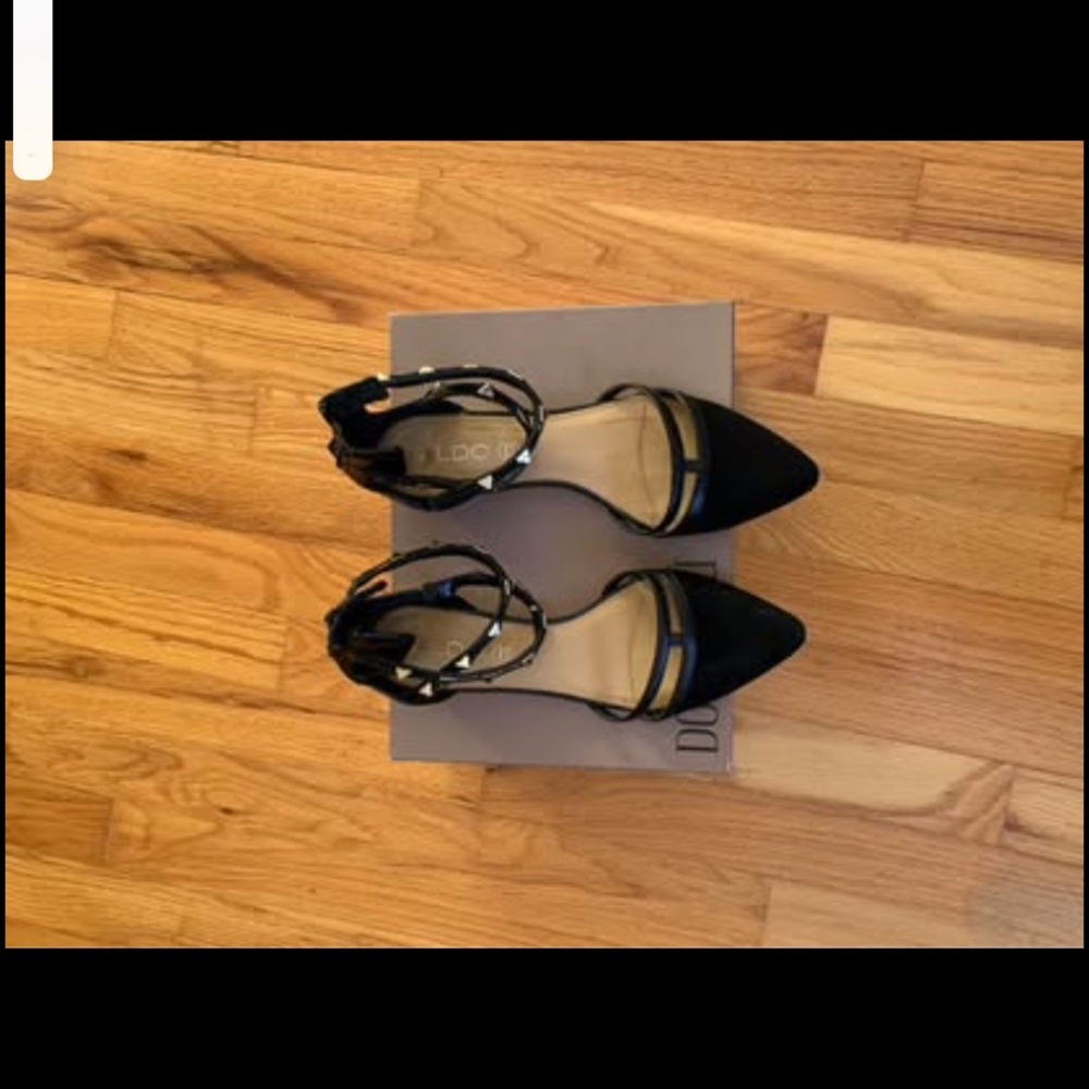 DC Women's Black Strappy Heels